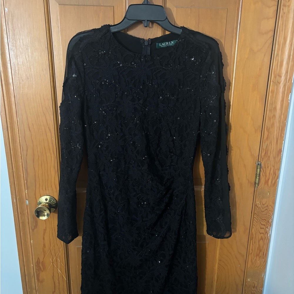 Ralph Lauren Black Sheath Cocktail Dress